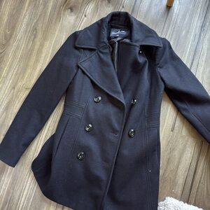 Black Short Peacoat